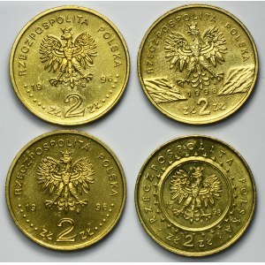 Zestaw, 2 złote GOLD NORDIC 1996 i 1998 (4 szt.)