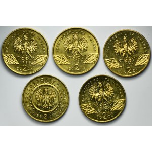 Zestaw, 2 złote GOLD NORDIC 1997-2002 (5 szt.)