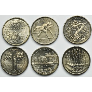 Zestaw, 2 złote 1995 (6 szt.)