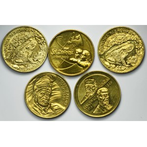 Zestaw, 2 złote GOLD NORDIC 1996-2000 (5 szt.)