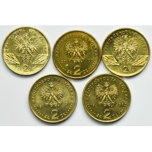 Zestaw, 2 złote GOLD NORDIC 1996-2000 (5 szt.)