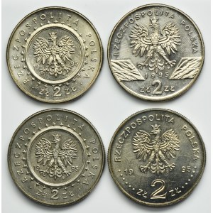Zestaw, 2 złote 1995 (4 szt.)