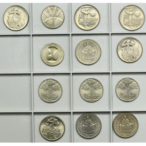 Zestaw, PRÓBY, 20 złotych i 10 złotych 1965-1973 (13 szt.)