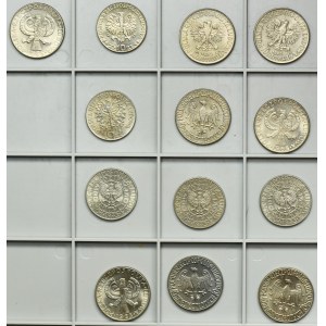 Zestaw, PRÓBY, 20 złotych i 10 złotych 1965-1973 (13 szt.)