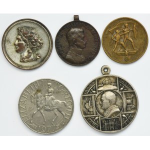 Set, Medals, Germany, Austria, Great Britain and Vatican 19th-20th century (5 pcs.)