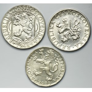 Set, Czechoslovakia, 10 Koron, 50 Koron and 100 Koron (3 pcs.)