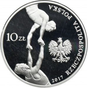 10 złotych 2017 150. Rocznica Powstania Towarzystwa Gimnastycznego Sokół