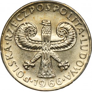 10 złotych 1966 Mała Kolumna - PCGS UNC DETAILS