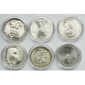 Set, Germany and Lithuania, 5 Mark and 5 Litas (6 pcs.)