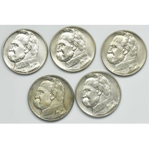 Ensemble, Pilsudski, 10 or 1935-1936 (5 pièces).