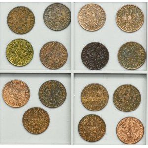 Zestaw, 2 grosze 1923-1939 (15 szt.)