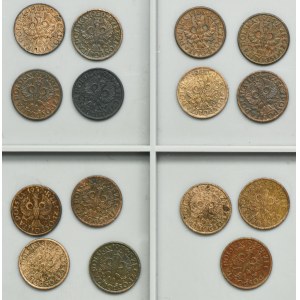 Ensemble, 1 sou 1923-1939 (15 pièces).