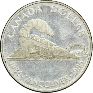 Canada, Elizabeth II, 1 Dollar Ottawa 1986 - Vancouver Centennial
