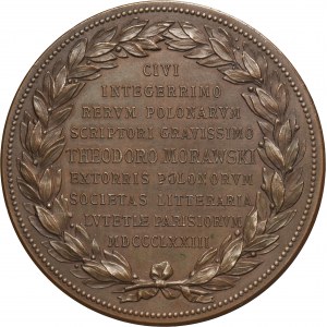 Medal to the historian Teodor Morawski 1873