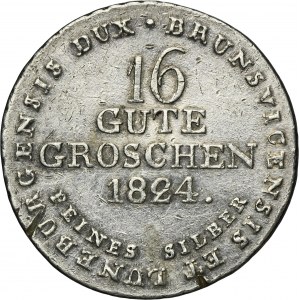 Allemagne, Royaume de Hanovre, George IV, 16 Good Pennies Clausthal 1824