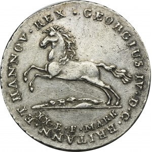 Allemagne, Royaume de Hanovre, George IV, 16 Good Pennies Clausthal 1824