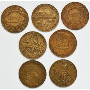 Ensemble, Autriche, médailles du calendrier Jahresregent (7 pièces)