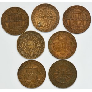 Ensemble, Autriche, médailles du calendrier Jahresregent (7 pièces)