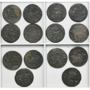 Set, Augustus III of Poland, Groschen (14 pcs.)