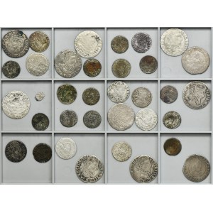 Set, Poland, Riga under Sweden, Russia, Schilling, Groschen, 3 Groschen, 6 Groschen and Kopeck (35 pcs.)