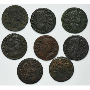 Set, John II Casimir, Schilling (8 pcs.)