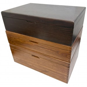 Set of wooden boxes (3 pcs.)