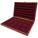 Set of wooden coin boxes (4 pcs.)