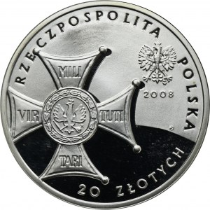 20 złotych 2008 90. Rocznica Odzyskania Niepodległości