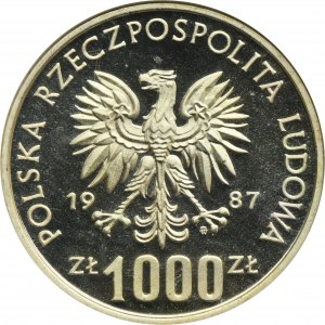 PRÓBA, 1.000 złotych 1987 Kazimierz Wielki - półpostać