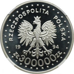 300 000 zl 1994 50e anniversaire de l'insurrection de Varsovie 1944-1994 - NGC PF69 ULTRA CAMEO