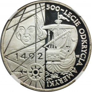 PLN 200.000 1992 500ème anniversaire de la découverte de l'Amérique - NGC PF69 ULTRA CAMEO