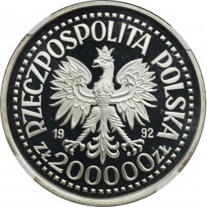PLN 200.000 1992 500ème anniversaire de la découverte de l'Amérique - NGC PF69 ULTRA CAMEO