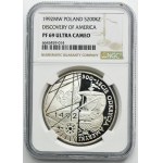 PLN 200.000 1992 500ème anniversaire de la découverte de l'Amérique - NGC PF69 ULTRA CAMEO