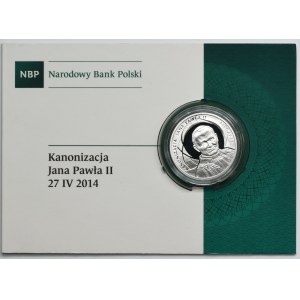 10 złotych 2014 Kanonizacja Jana Pawła II