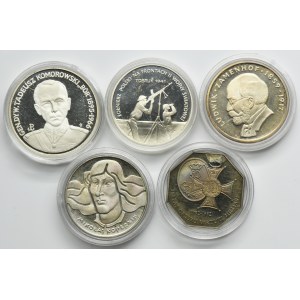 Zestaw, 100 złotych, 50.000 złotych, 100.000 złotych i 200.000 złotych (5 szt.)