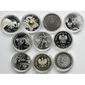 Set, 100 000 or et 10 or 2002-2008 (10 pièces)