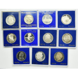 Zestaw, PRL, 50 złotych i 100 złotych (11 szt.)