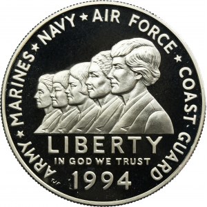 USA, 1 Dollar Philadelphie 1994 P - Mémorial aux femmes ayant servi l'Amérique dans l'armée