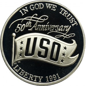 États-Unis, 1 dollar de San Francisco 1991 S - 50e anniversaire de l'USO