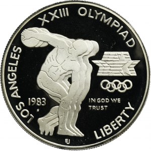 USA, 1 Dollar San Francisco 1983 S - XXIII Summer Olympic Games - Discobol