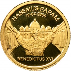 Liberia, 25 Dollars 2005 - Election of Pope Benedict XVI