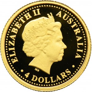 Australia, Elizabeth II, 4 Dollar 2005 - The Australian Nugget