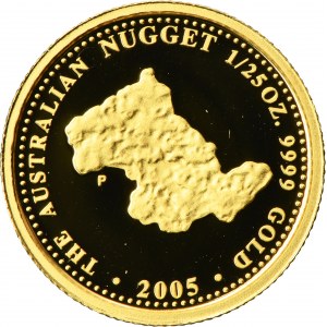 Australia, Elizabeth II, 4 Dollar 2005 - The Australian Nugget