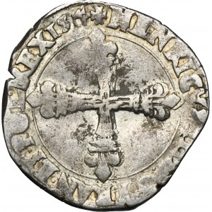 Henry III of France, 1/4 Ecu 1585
