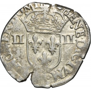 Henry III of France, 1/4 Ecu 1581