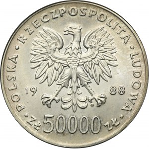 50.000 złotych 1988 Piłsudski