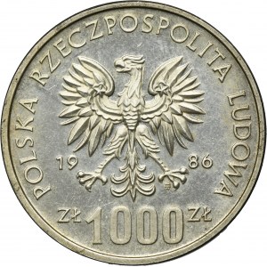 PRÓBA, 1.000 złotych 1986 Narodowy czyn pomocy szkole