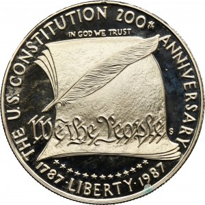 USA, 1 Dollar San Francisco 1987 S - 200th Anniversary of the Constitution