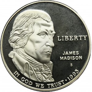 USA, 1 Dollar San Francisco 1993 - James Madison