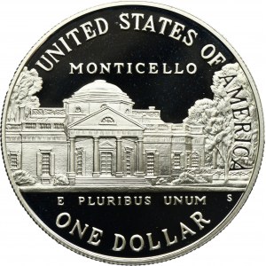 États-Unis, 1 dollar San Francisco 1993 S - Thomas Jefferson